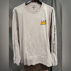 Hollister Jean Michael Basquiat Long Sleeve Shirt Size Large